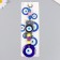Suspension from the evil eye "Filin on a branch" 21 cm mix