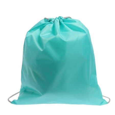 A bag for shoes 420 x 340 mm, "standard" SDS-2, (soft polyester, density 210 D), mint, silver lace