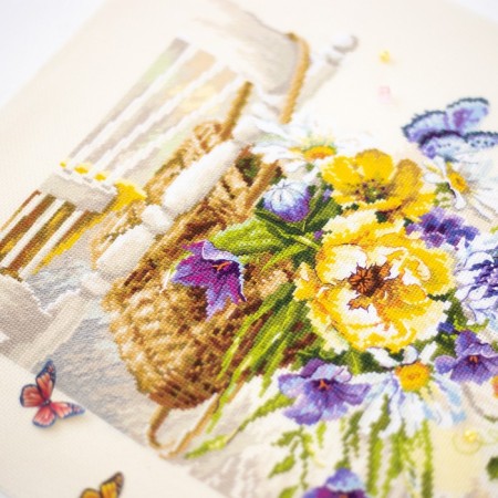 Set for embroidery "Summer in the basket" 38 x 28-2