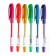 Gel pen Pensan Neon Gel, Node 1.0 mm, rubber flu, 6 neon colors, mix + display