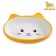 MIK Ceramic oval "cat muzzle" 200 ml 14 x 12 x 3.5 cm, yellow-orange
