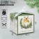 Folding box “Happy New Year!”, Christmas tree decorations, 12 x 12 x 12 cm, New Year