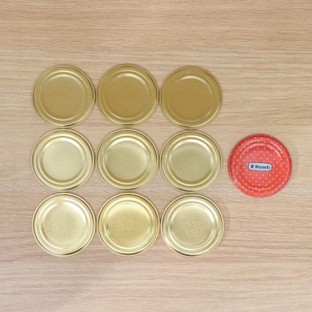 KOMFI, SKO-82 mm, lacquered, packaging 50 pcs, the color of the gold.-2