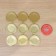 KOMFI, SKO-82 mm, lacquered, packaging 50 pcs, the color of the gold.