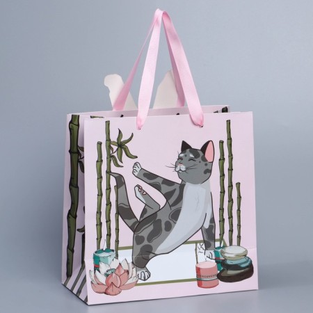 Gift package, packaging, Yoga, 22 x 22 x 10 cm-2