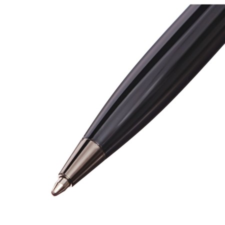 Gift Ballpoint Handle in the leatherette case rotary reptile Black-2