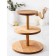 ADELICA three -tier stand, d = 32 × 26 × 20 × 1.8 cm, height 37 cm, array of birch, soaked in oil