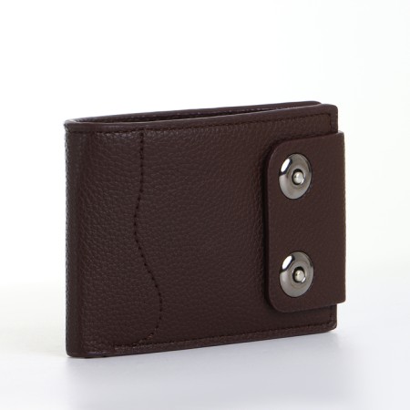 Male purse on a magnet, brown color