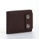 Male purse on a magnet, brown color