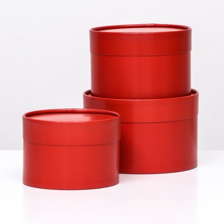 Set of hats 3 in 1, burgundy, 16 x 10.14 x 9.13 x 8.5 cm