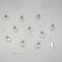 Garland “thread” 3 m with nozzles “heart bulbs”, IP20, transparent thread, 80 LED, white glow, 8 modes, 220 V