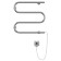 Terminus heated towel rail "Electro 25" M-shaped, 400x500 mm, chrome