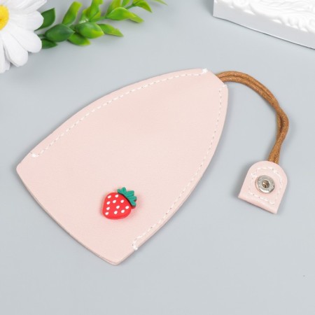 Tail to the leatherette to the hidden "strawberry" Direct pink 11.5x7.5 cm-2