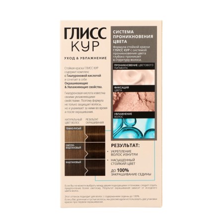 Hair dye Gliss Kur, 6-0 light brown, 143 ml-2