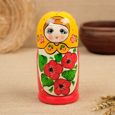 Matryoshka Maidanovskaya "Red Mac", 5 puppet-2
