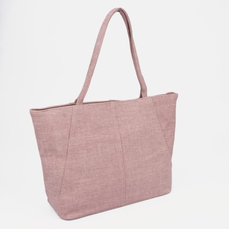 Zipper bag with a zipper, pink color-1