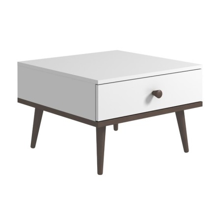 Journal table-6 "Art Design. Square", 600 x 600 x 398, dark/white gloss walnut