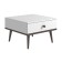 Journal table-6 "Art Design. Square", 600 x 600 x 398, dark/white gloss walnut