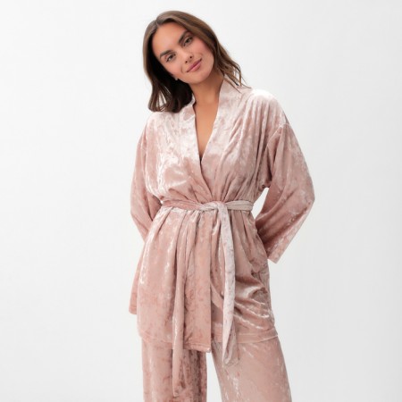 Women's costume (jacket and trousers) KAFTAN "velvet", 52-54, pink-13