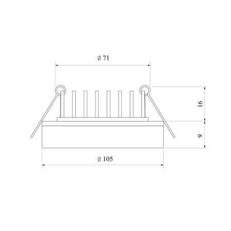Ceiling accent Elektrostandard, Gret LED 6 W, 105x25 mm, IP20, white color-3