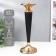 Summary Metal for 1 candle "Black torch" gold 28x11x11 cm