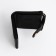 Women's wallet on the button, black color