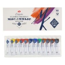 Oil art, set of 12 colors x 18 ml, ZHK 