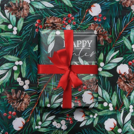 Paper Glossy Paper "Winter Cotton", 70 x 100 cm, New Year-1