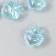 Bead for creativity plastic "Heart with a blue crown" 2.1x1.4x2.5 cm