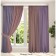 Set of curtains "Canvas", size 200x250 cm, 2 pcs, color violet dusty rose