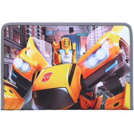 A4 labor folder with a pencil case, on a zipper, textiles, transformers-6