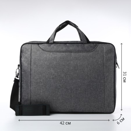 Laptop bag, gray color-1