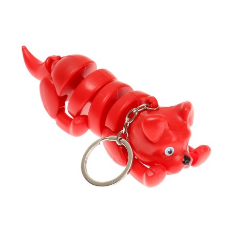Developing toy "dog" light on a keychain, color mix-1