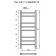 Electric towel Grois Nex GR-112, 300x800 mm, 8 crossbars, lower, white