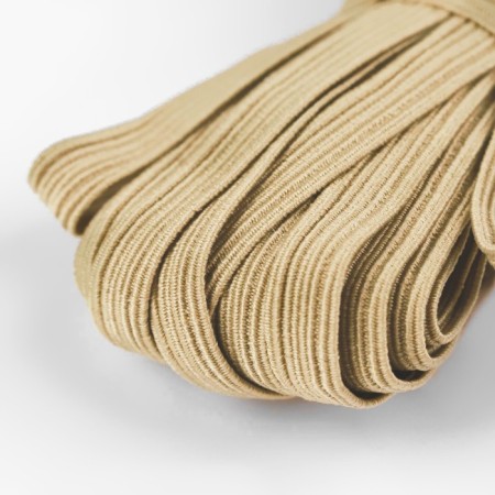 Rubber band, 8 mm, 10 ± 1 m, beige color-1
