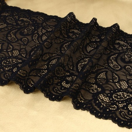 Lace elastic fabric, 230 mm × 2.7 ± 0.5 m, black color-2