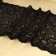 Lace elastic fabric, 230 mm × 2.7 ± 0.5 m, black color