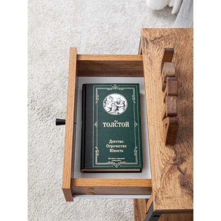 Tumbling with a box Frame, 408 × 304 × 504 mm, chipboard, color of oak vanan / ferrous metal-2