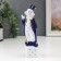 Souvenir Ceramics "Clown on Playing Cube" Cobalt 18x4.4x5 cm