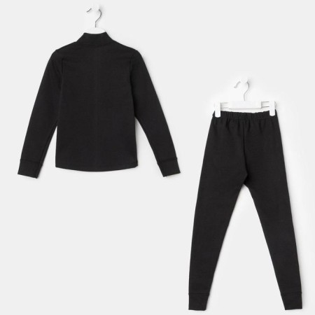 Thermal underwear for a boy (turtleneck, pants), black color, height 98 cm (28)-6