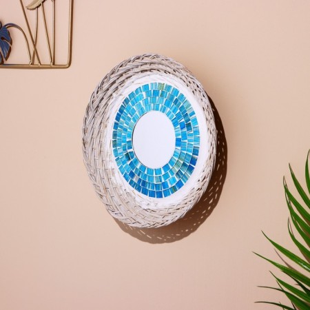 Mirror "Romance" Coconut 24 cm-1