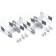 The profile is built for LED tape Feron, Cab255, 2 m, silver color