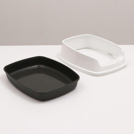 Aisha toilet with high side, 45 x 35 x 18.5 cm, gray-4