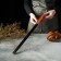 Knife for biscuit even edge konfinetta, blade length 35 cm, wooden handle