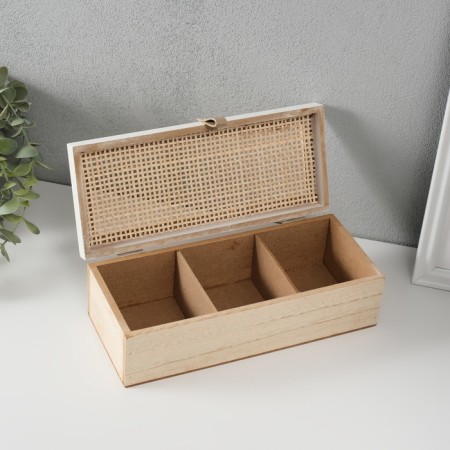 Casket tree with divisions "Basket weaving" 10x23.5x7 cm-1