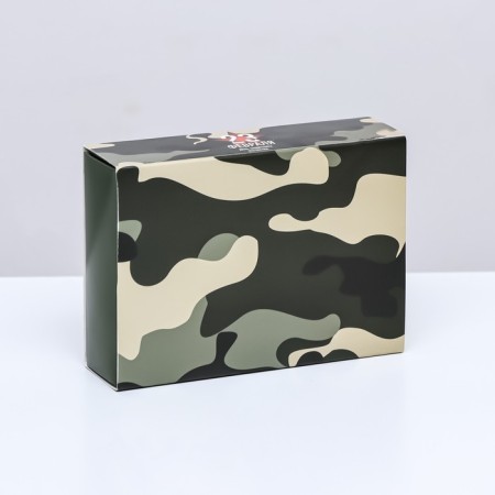 Box for sweets 6 pcs, "camouflage" 13.7 x 9.8 x 3.8 cm-1
