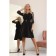 Women's dress Wisell, size 52, black color