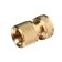Connector with Aquastop, 1/2 "(12 mm), quick -sitting connection, brass, Greengo