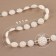 Pearls on threads, flat, 10 mm, 9 ± 1 m, milk color