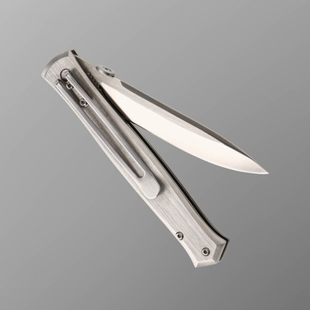 Folding knife, "Style" steel 440, handle - steel, 22 cm-3